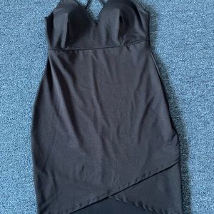 Black sparkly mini dress